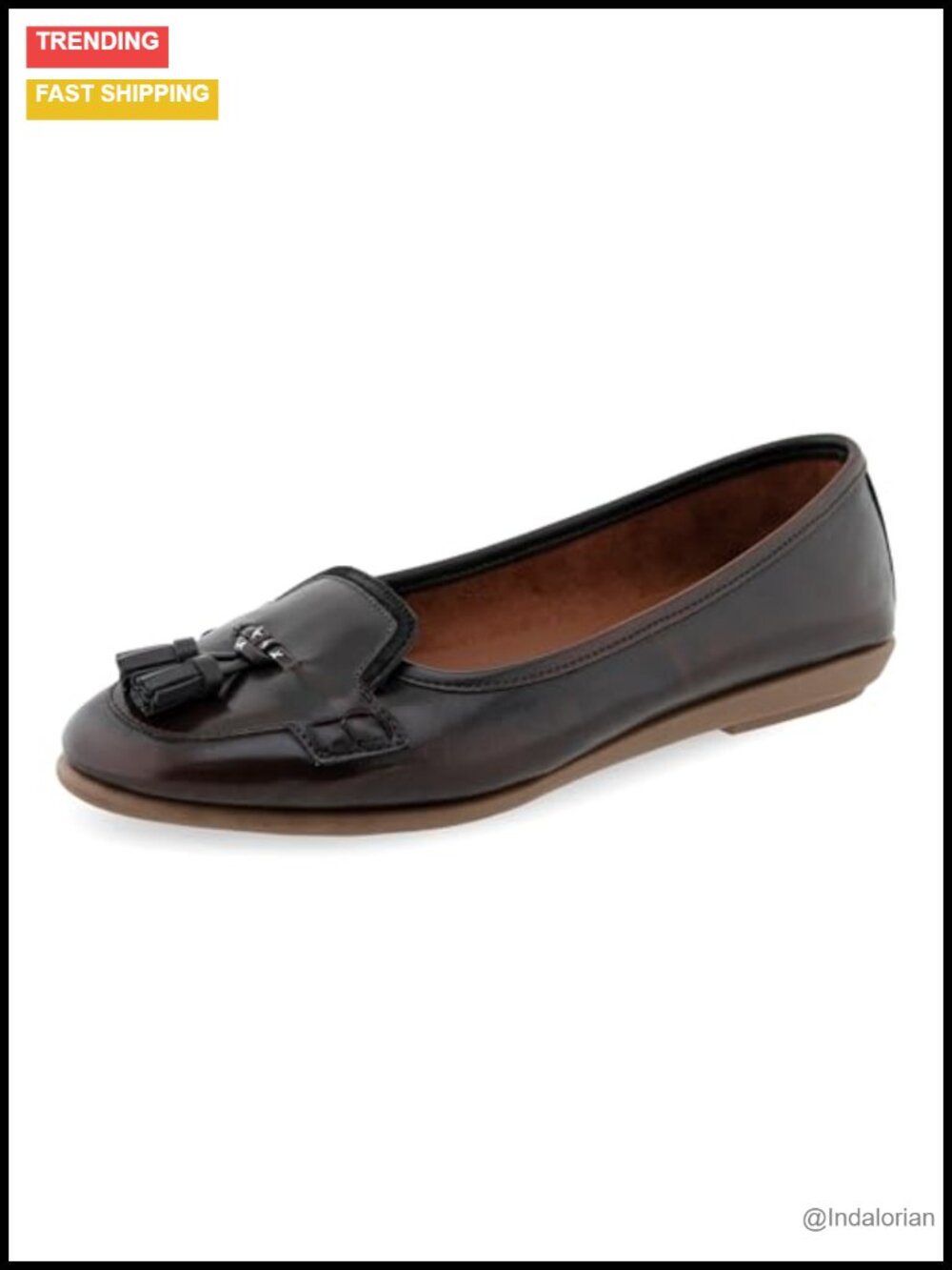 Faux Leather/Faux Suede Flats Slip On OrthoLite Cushion Daily Wear